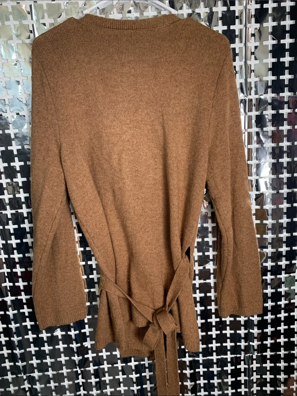 J. Crew Camel Brown Wrap Cardigan